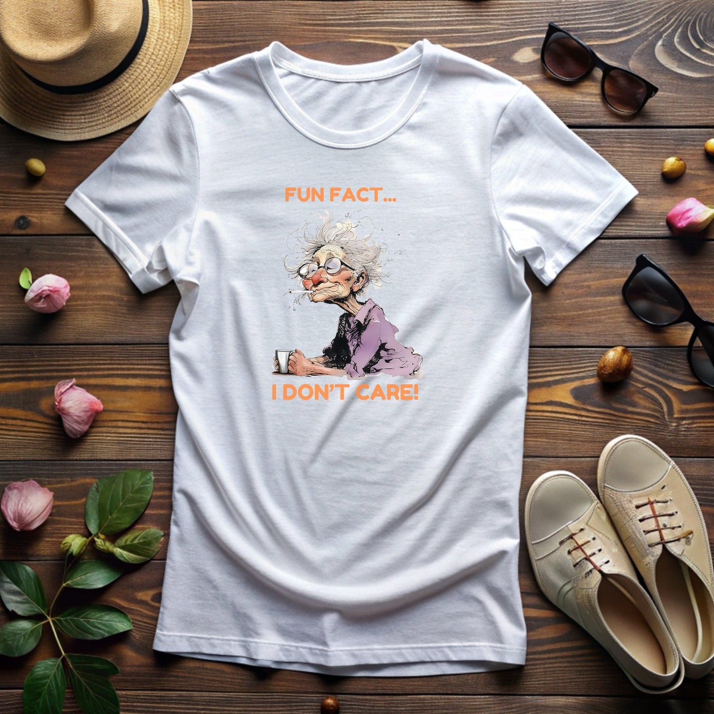 Don't Care Granny T-shirt