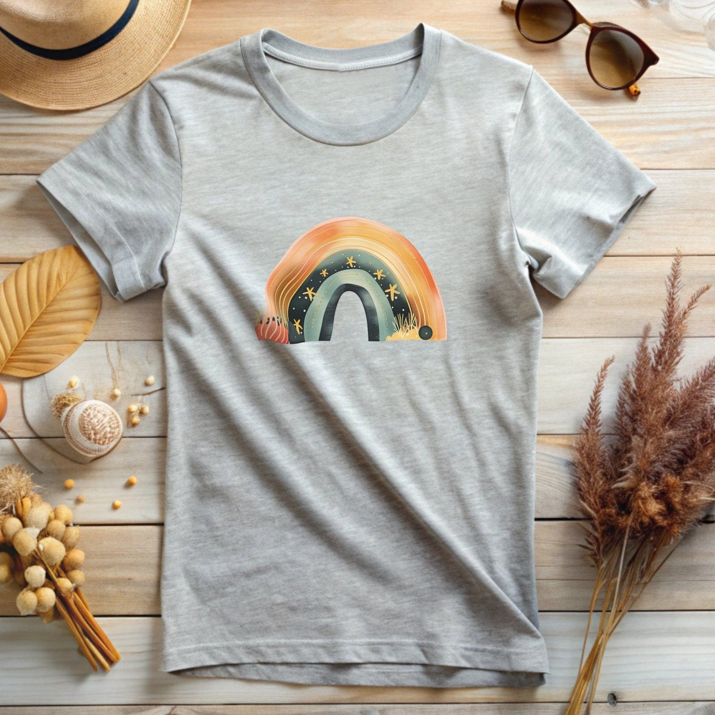 Rainbow with Stars T-Shirt