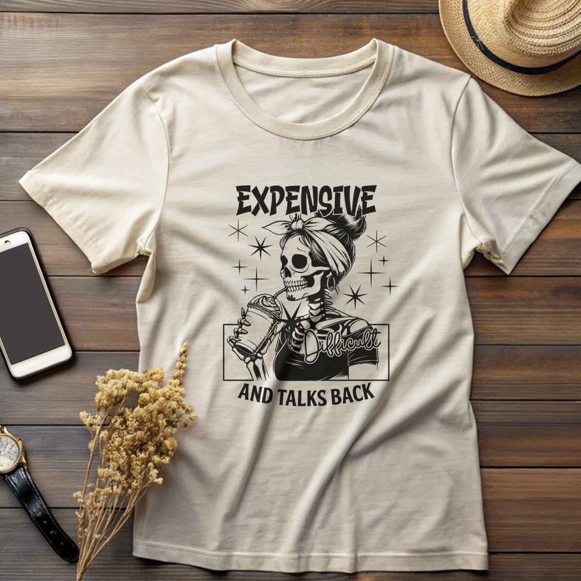Difficult Teen Skeleton Girl T-Shirt