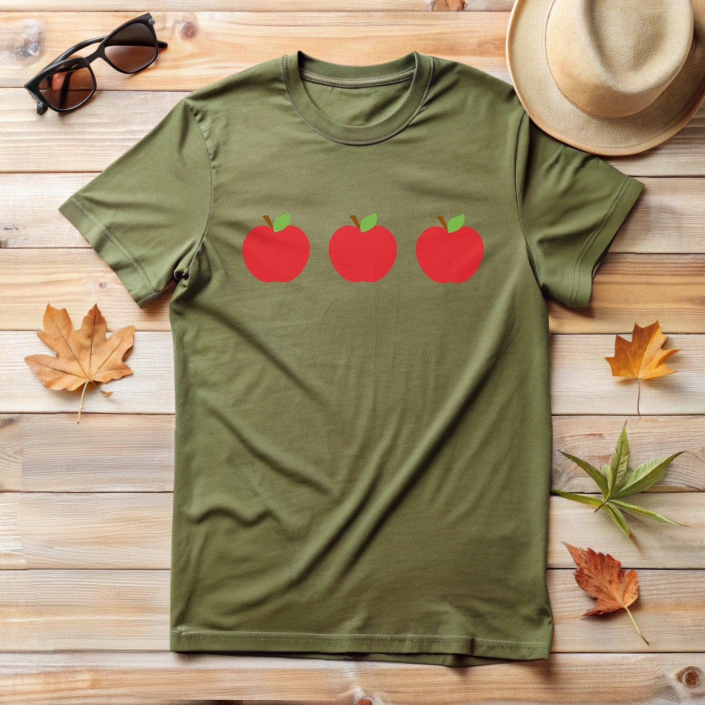 Red Apples Graphic Design T-Shirt