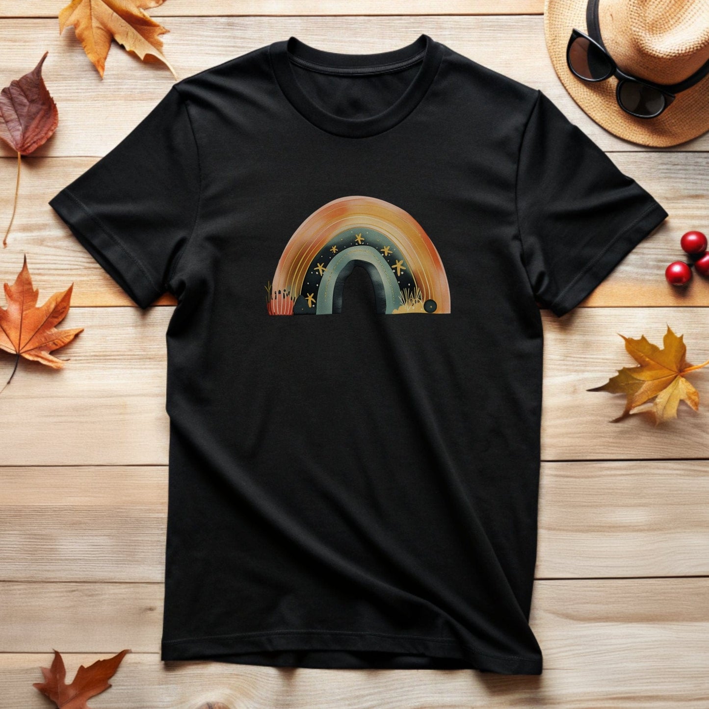 Rainbow with Stars T-Shirt