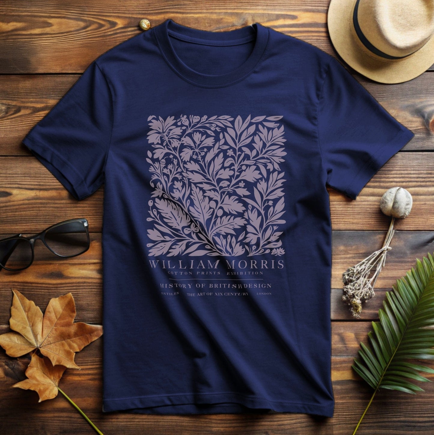William Morris Leaves in Lavendar T-Shirt
