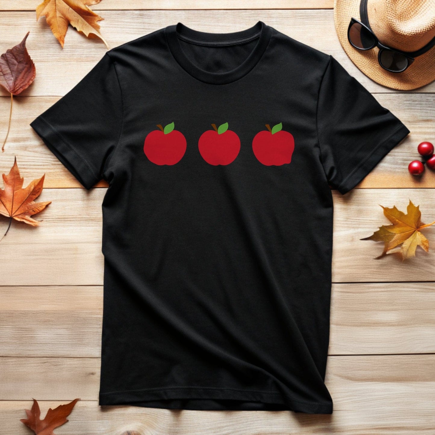 Red Apples Graphic Design T-Shirt