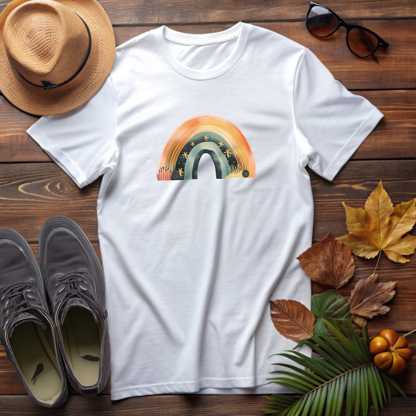 Rainbow with Stars T-Shirt