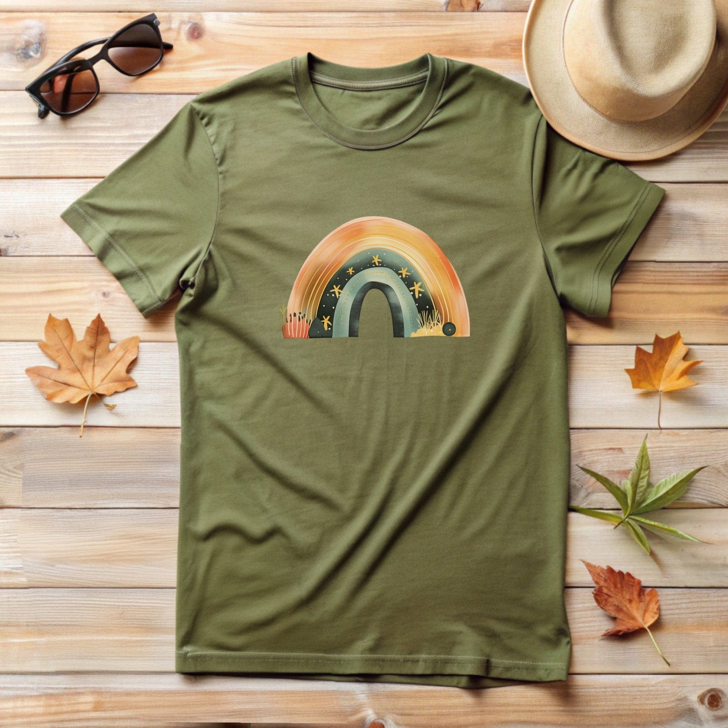 Rainbow with Stars T-Shirt