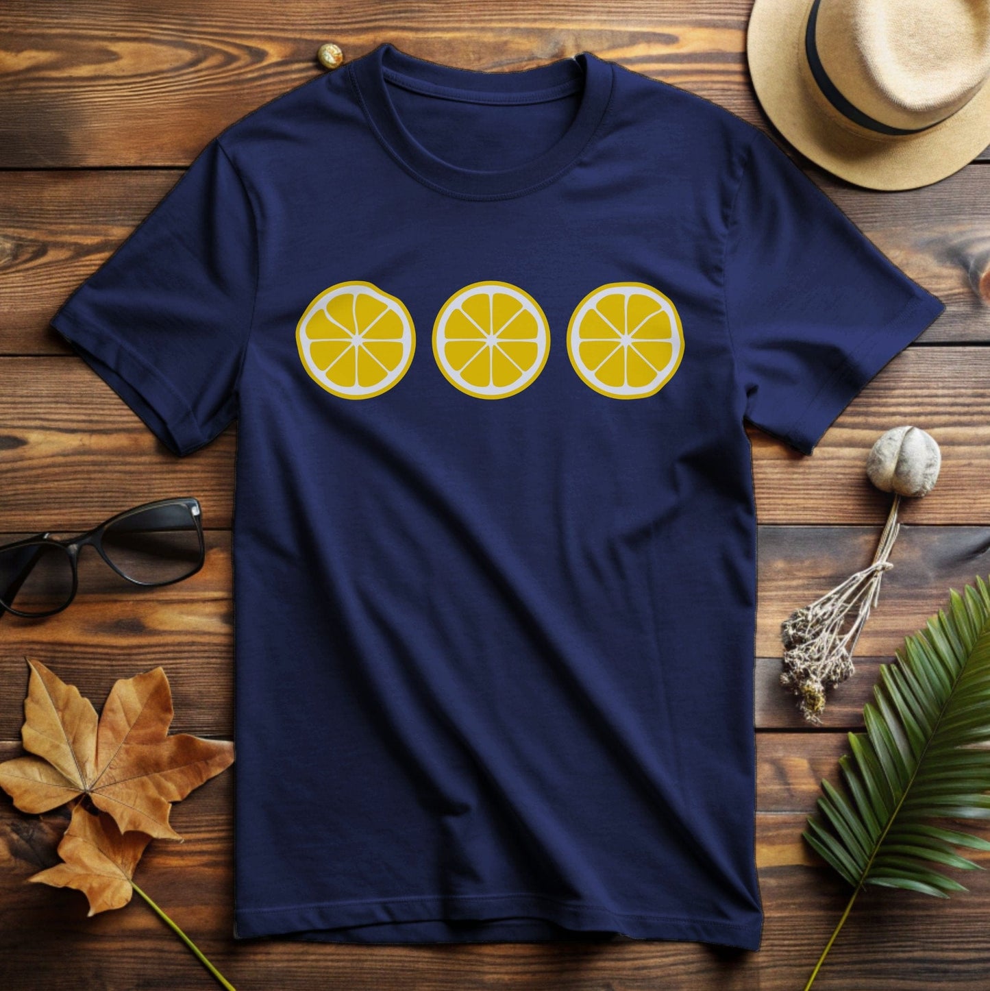 Lemon Slice Pattern Graphic T-Shirt