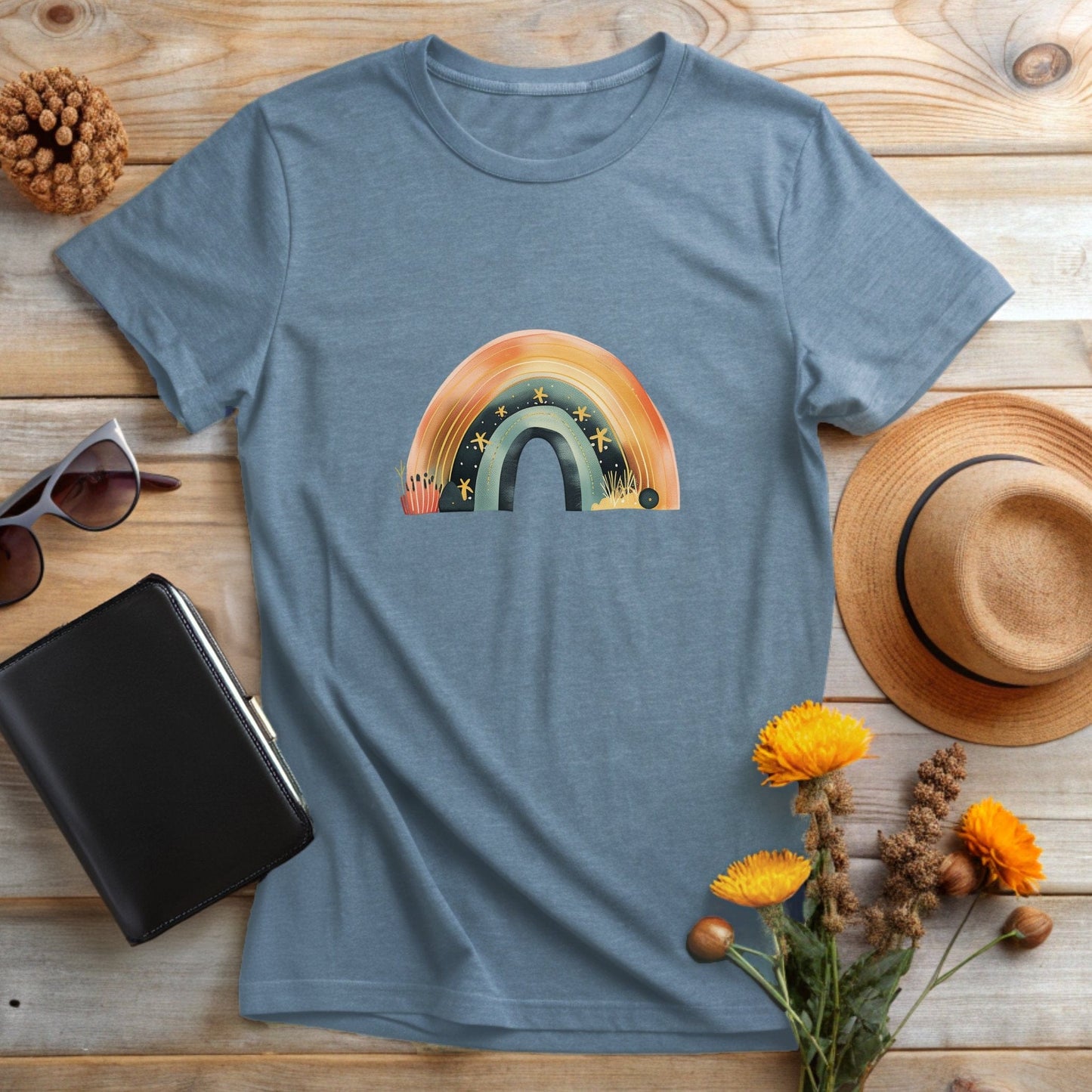 Rainbow with Stars T-Shirt