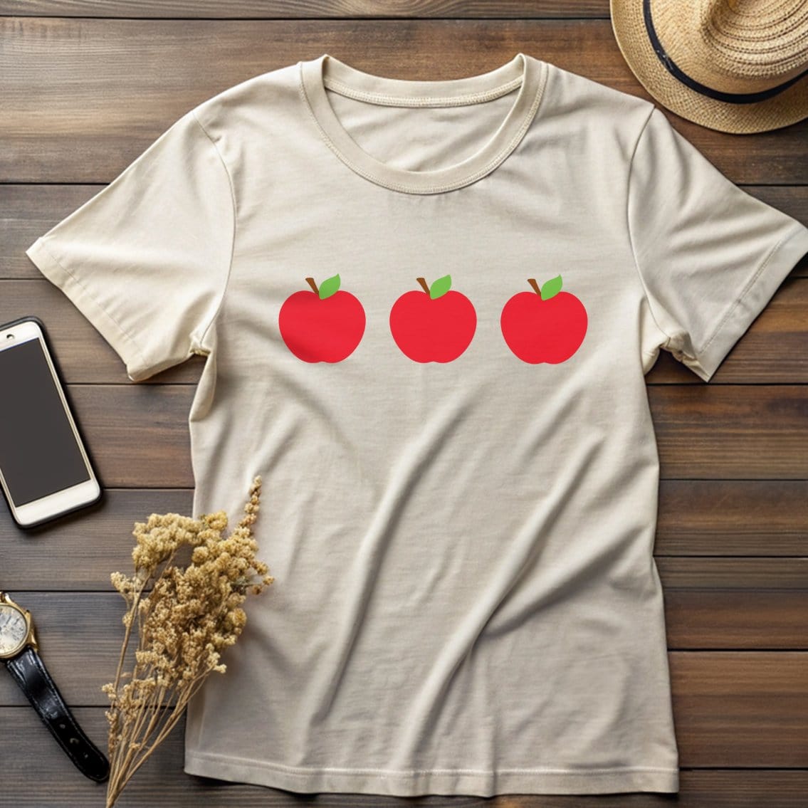 Red Apples Graphic Design T-Shirt