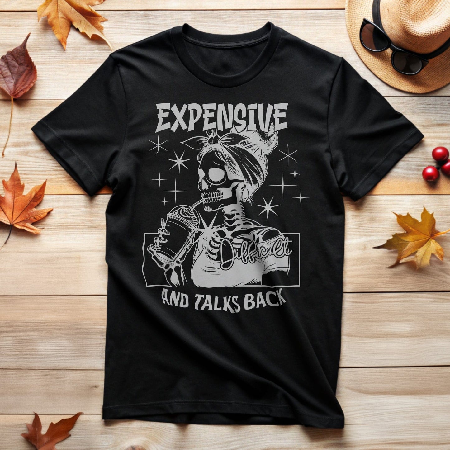 Difficult Teen Skeleton Girl T-Shirt