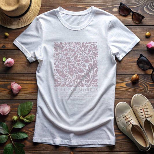William Morris Leaves in Lavendar T-Shirt