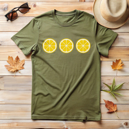 Lemon Slice Pattern Graphic T-Shirt