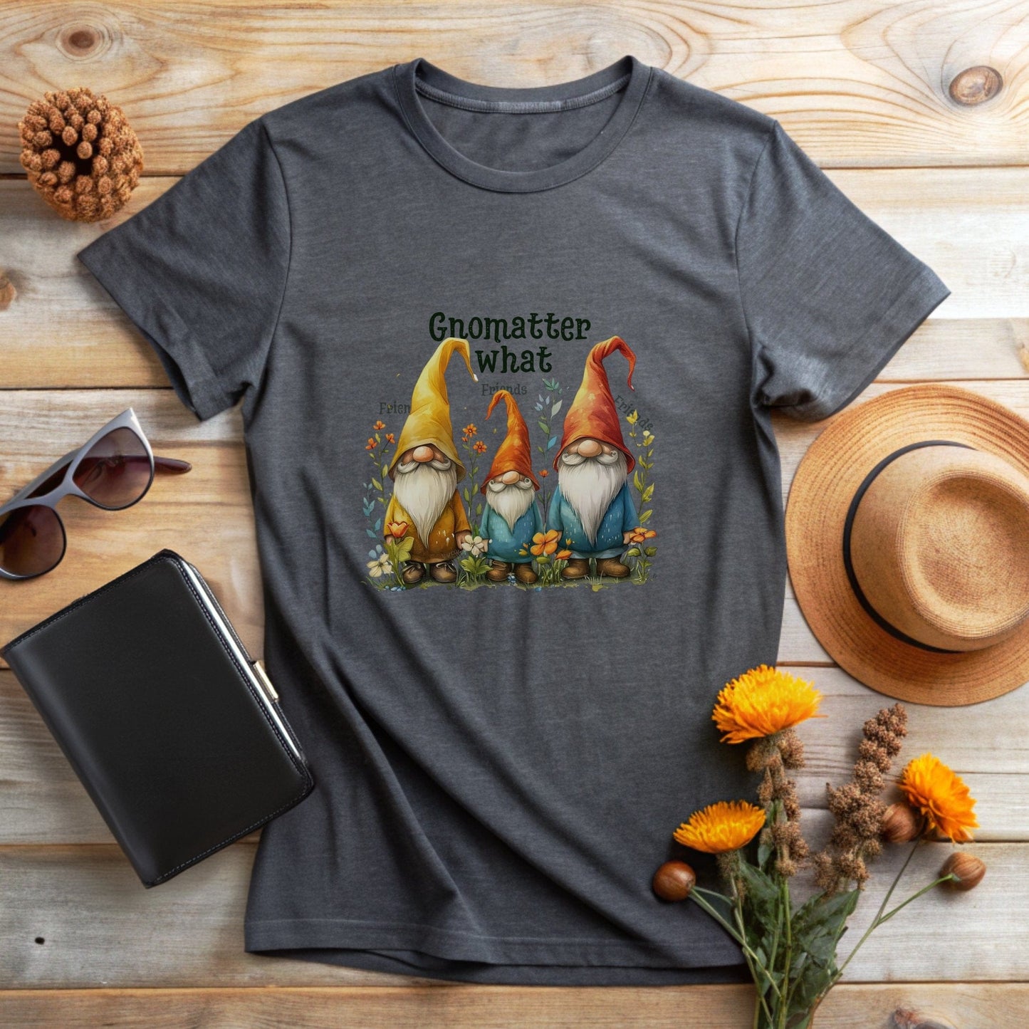 Best Friends Gnome Trio Graphic T-Shirt