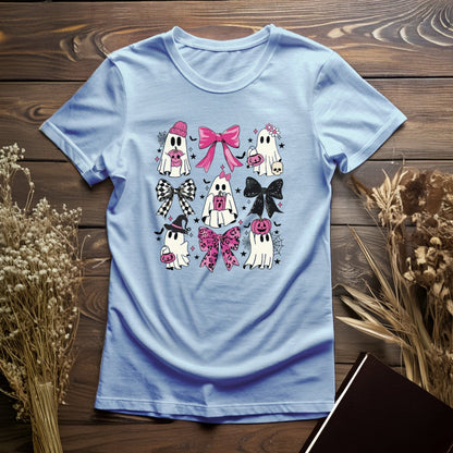 Bows and Pumpkins Ghosts T-Shirt