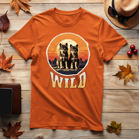 Wolf-Cubs at Sunset T-Shirt