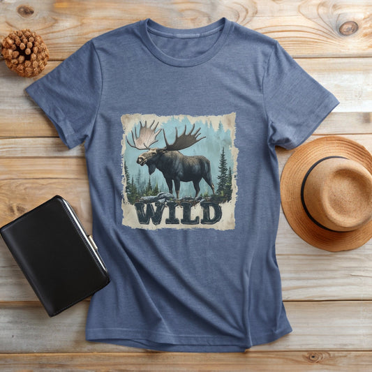 Blue-Hour Moose T-Shirt