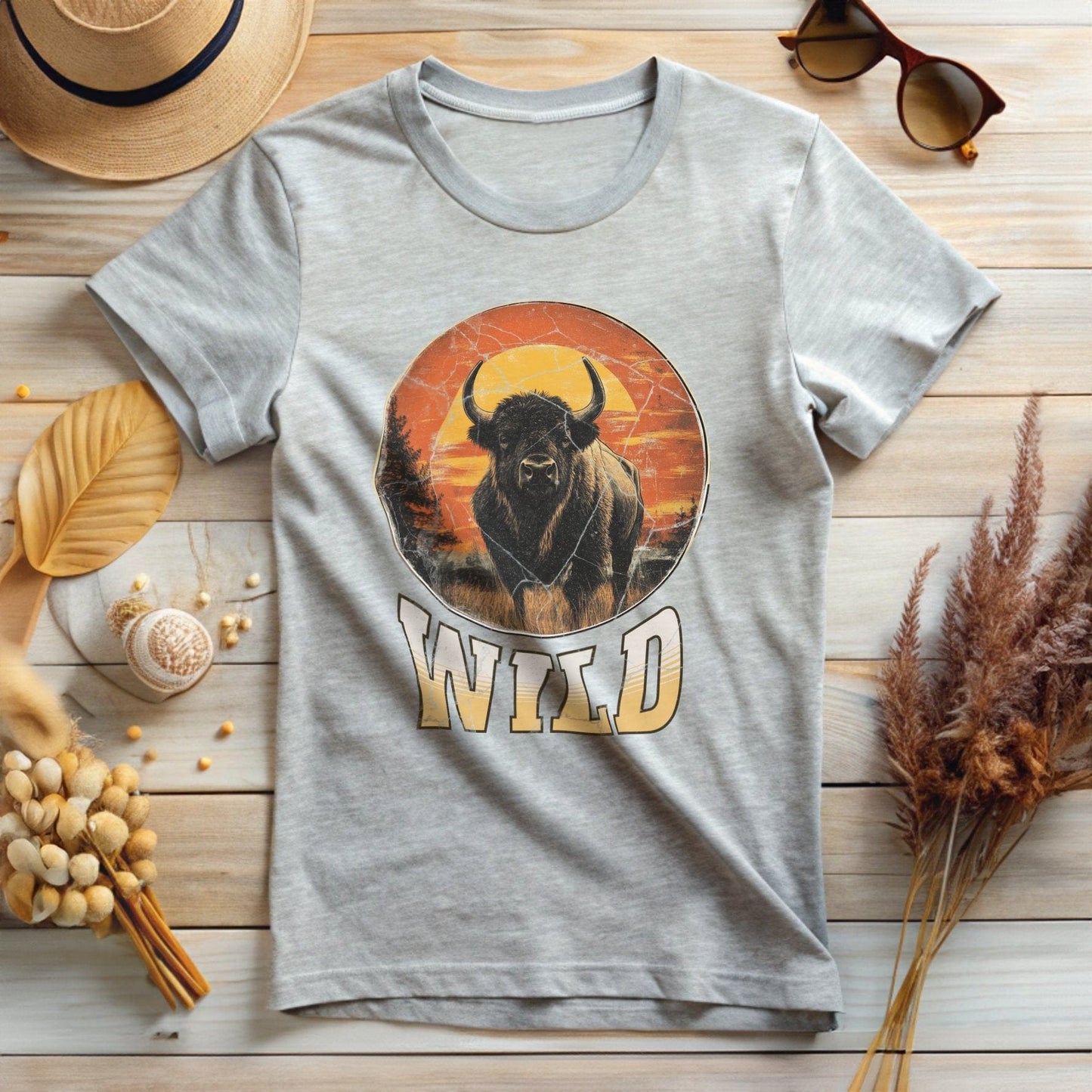 Bison at Sunset T-Shirt